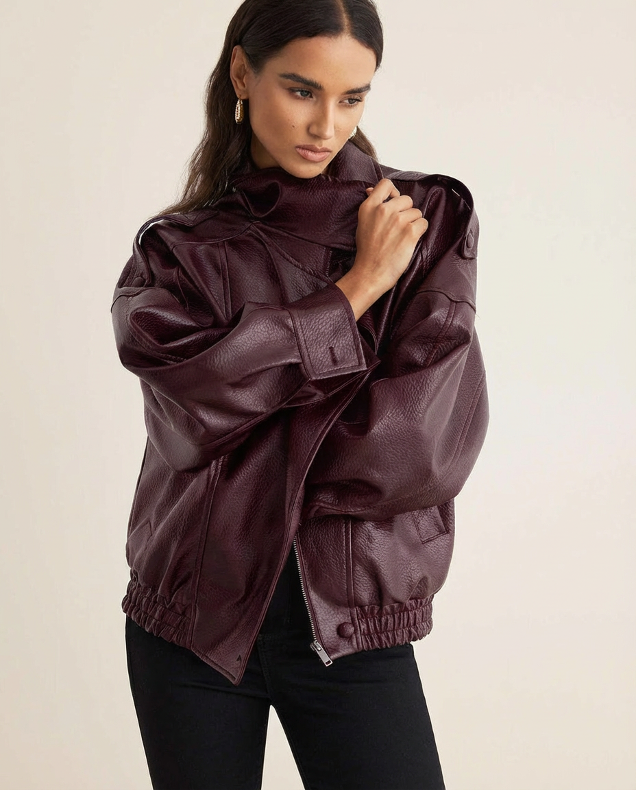 Jimena | Chaqueta de cuero Uptown