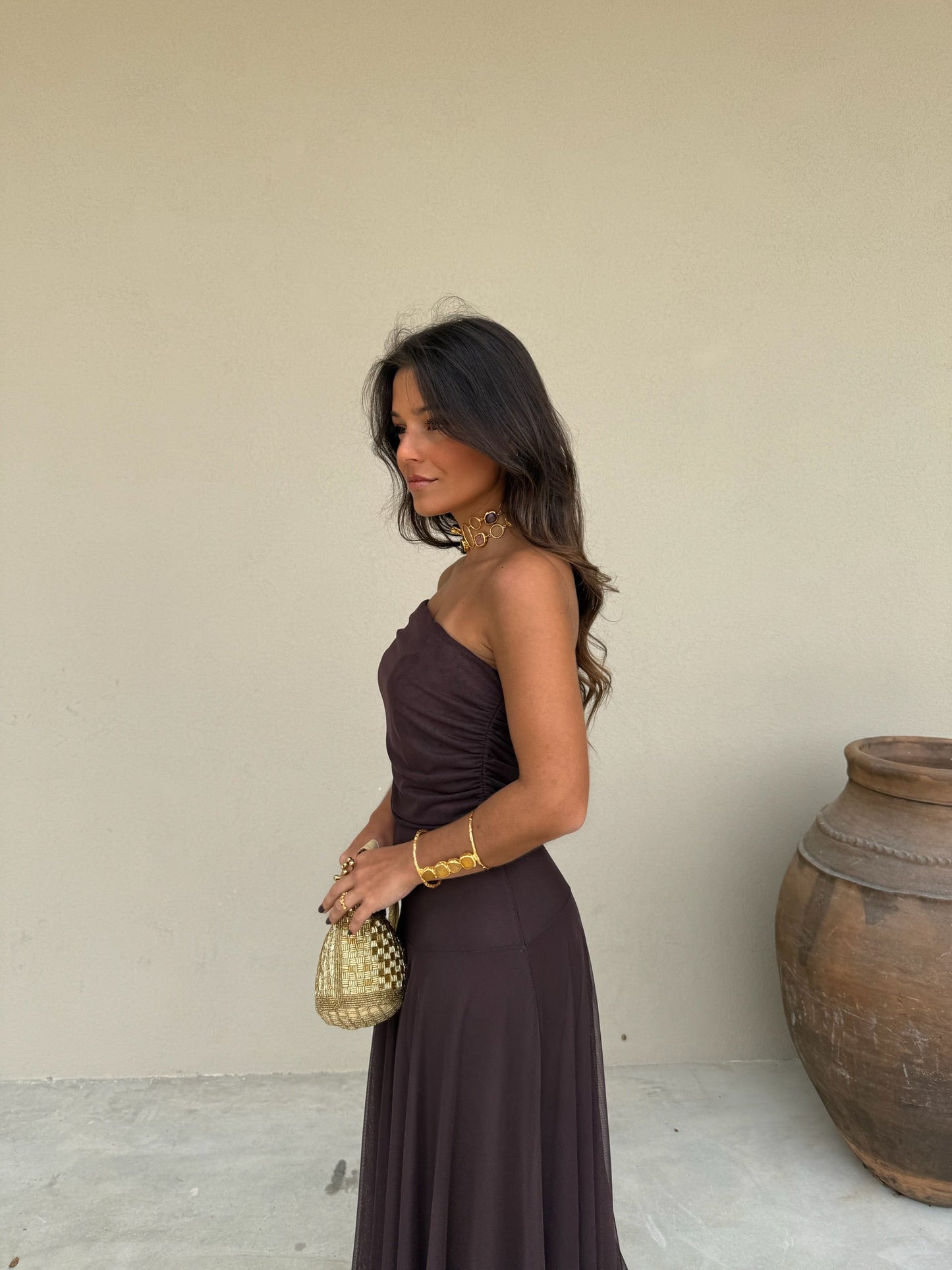 Vestido Toledo en Marrón