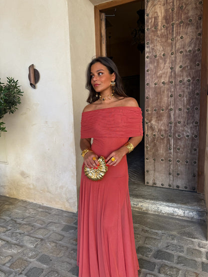 Vestido Toledo en Terracota Clara