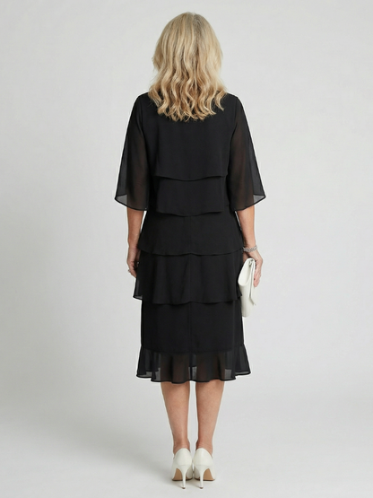 Brent | Vestido midi en capas