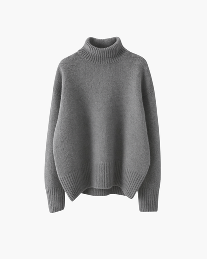 Suéter de cuello alto suave