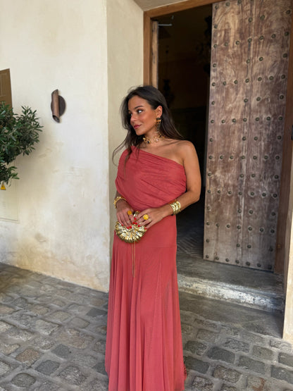 Vestido Toledo en Terracota Clara