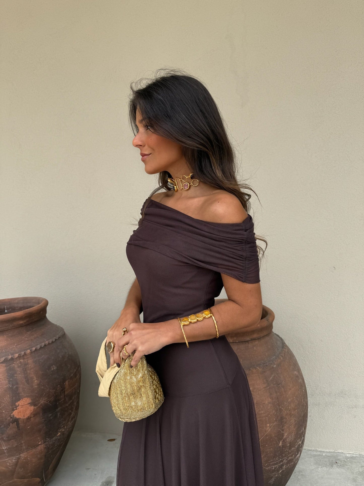 Vestido Toledo en Marrón
