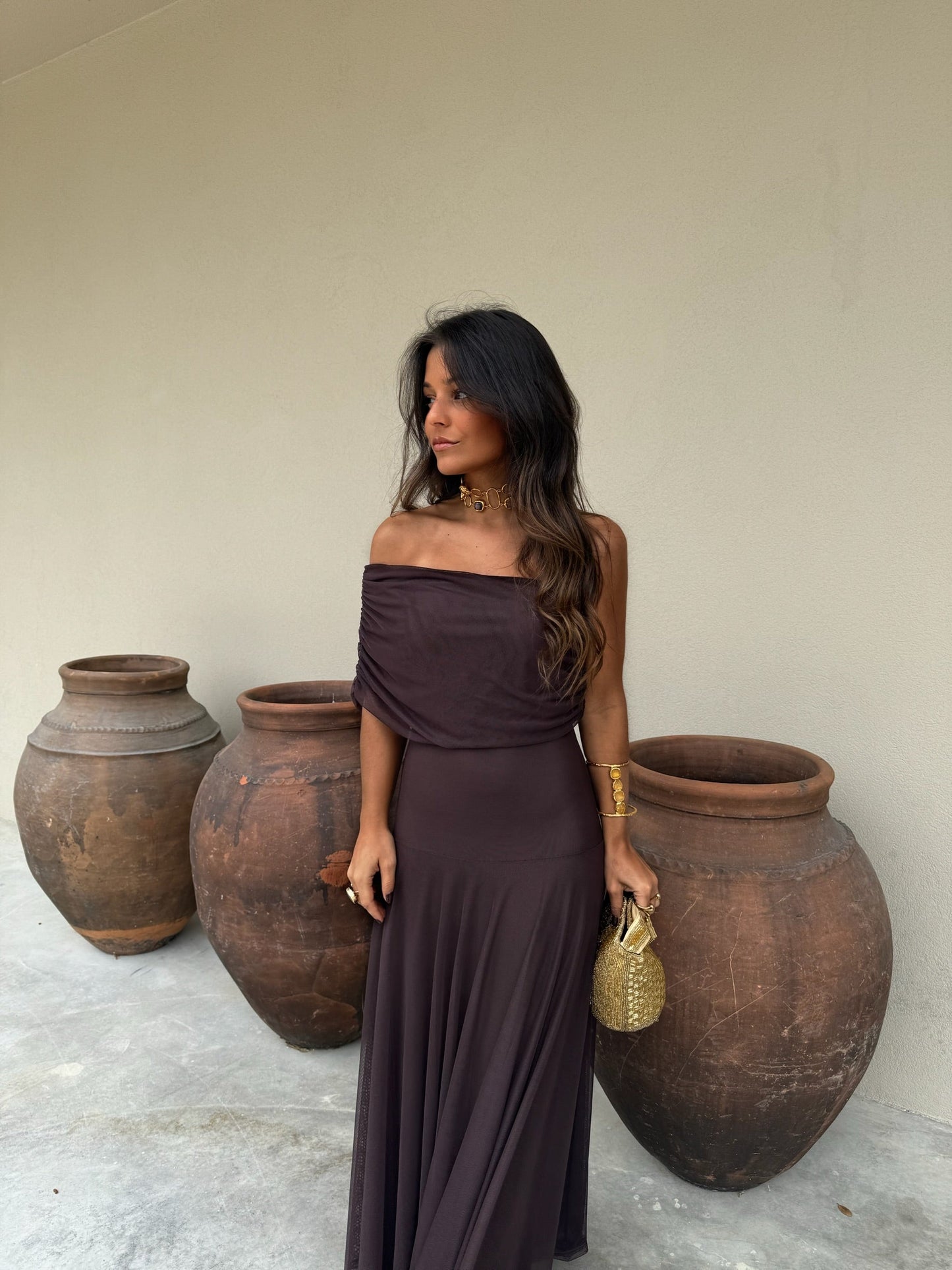 Vestido Toledo en Marrón