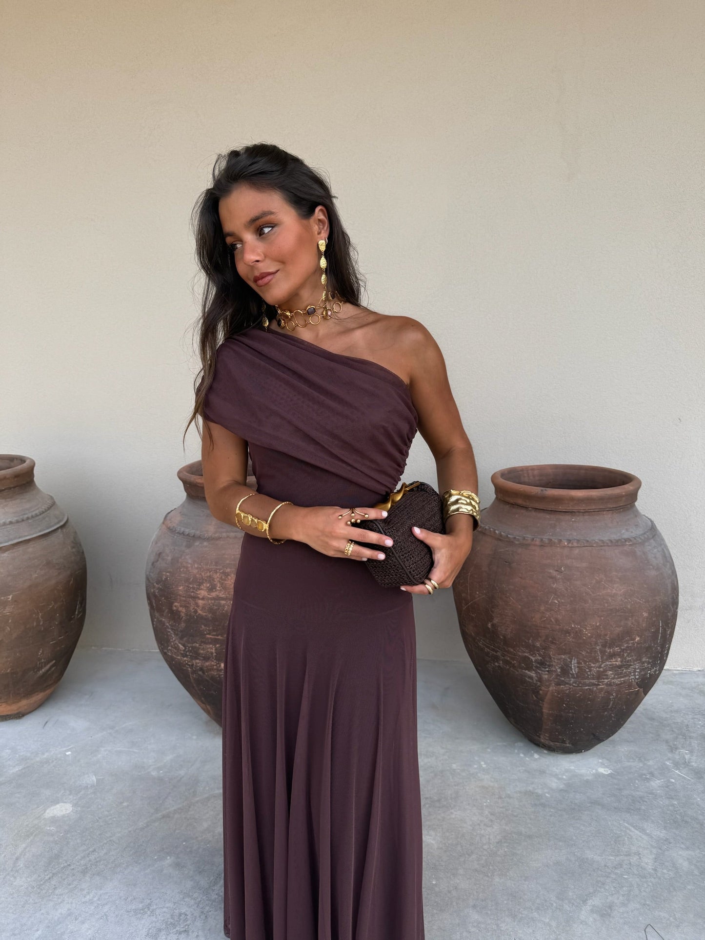 Vestido Toledo en Marrón