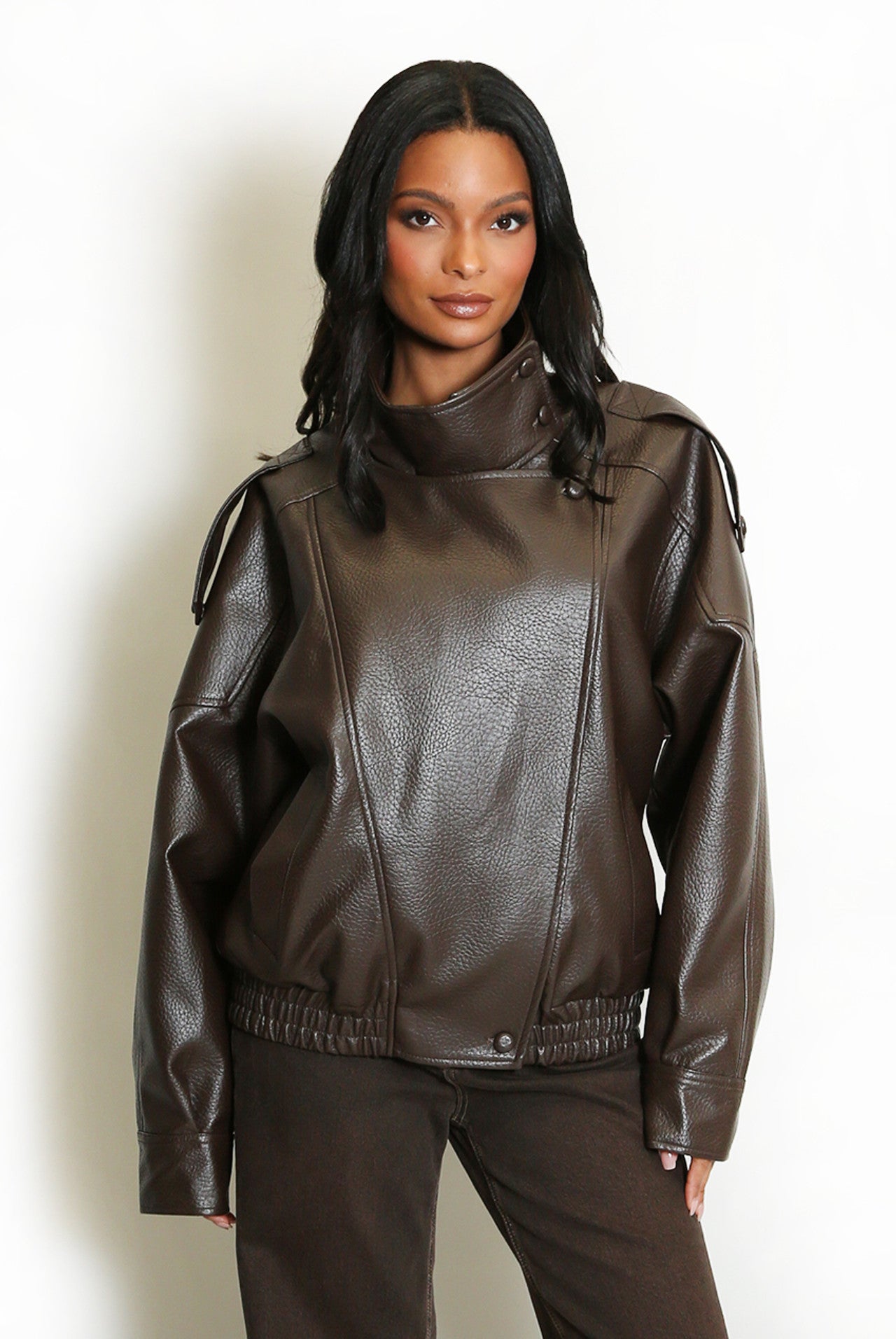 Jimena | Chaqueta de cuero Uptown