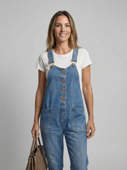 Rocio™ - Mono vaquero casual con hebilla ajustable.