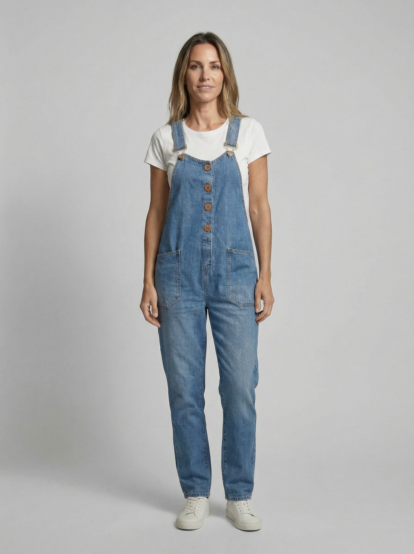 Rocio™ - Mono vaquero casual con hebilla ajustable.