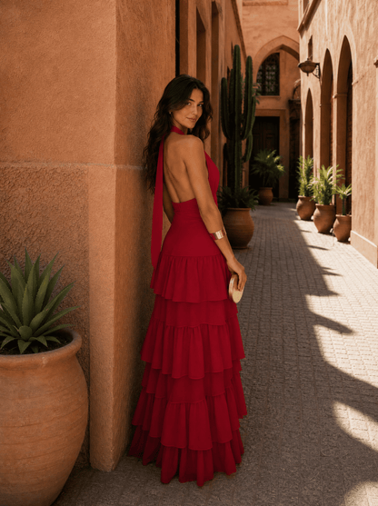 Vestido Manila en rojo